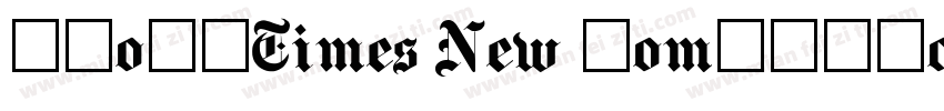 quot;Times New Romanquot;字体转换